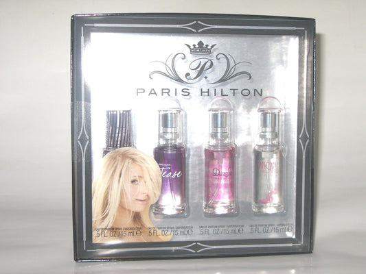 Paris Hilton Tease Dazzle Can Can 0.50 Oz / 15Ml EDP Mini Travel Gift Set NIB