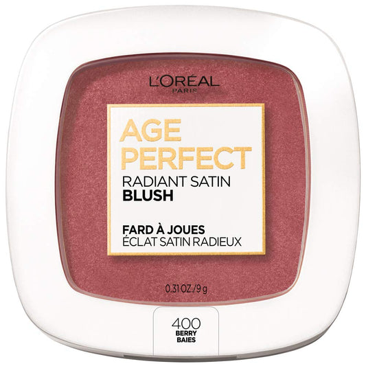 L’Oréal Paris Age Perfect Radiant Satin Blush with Camellia Oil, Berry