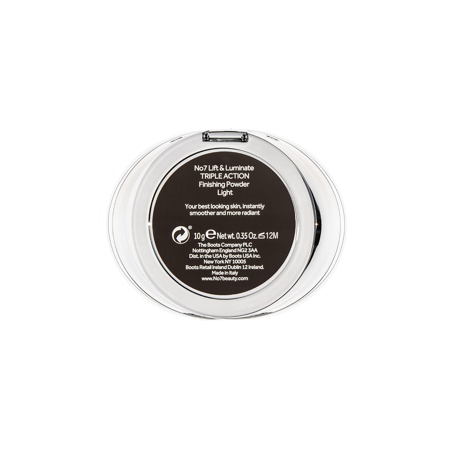 No7 Lift & Luminate Triple Action Powder - Light - Pressed Makeup Setting Powder for Face - Compact Setting Powder Reduces the Appearance of Fine Lines & Enhances Glow (10G)