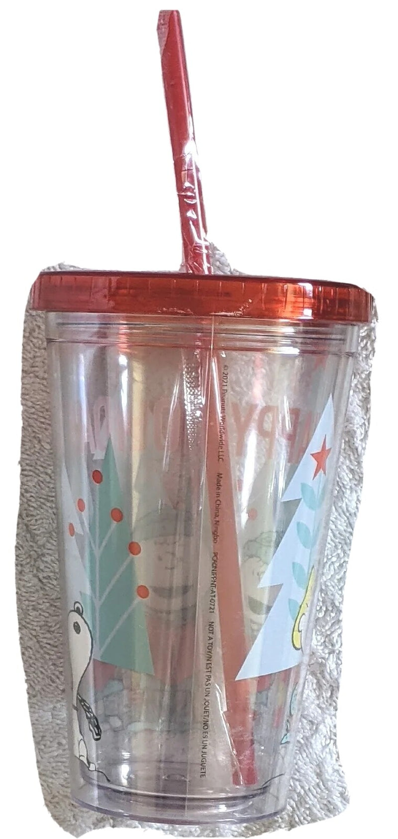 PEANUTS Happy Holiday Travel Cup 16 Oz