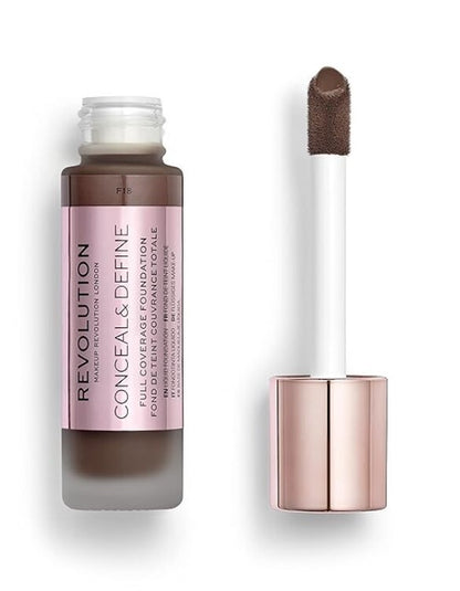 Revolution Conceal & Define Full Coverage Foundation- Matte - Vegan - F18 NEW
