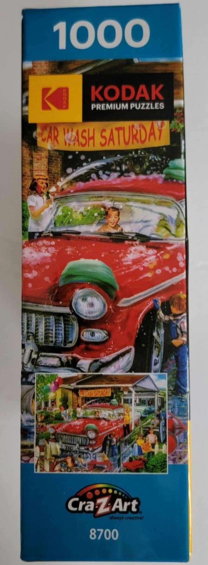 1000 Piece Puzzle Kodak Premium Jigsaw Car Wash Bonus Poster Colorful New
