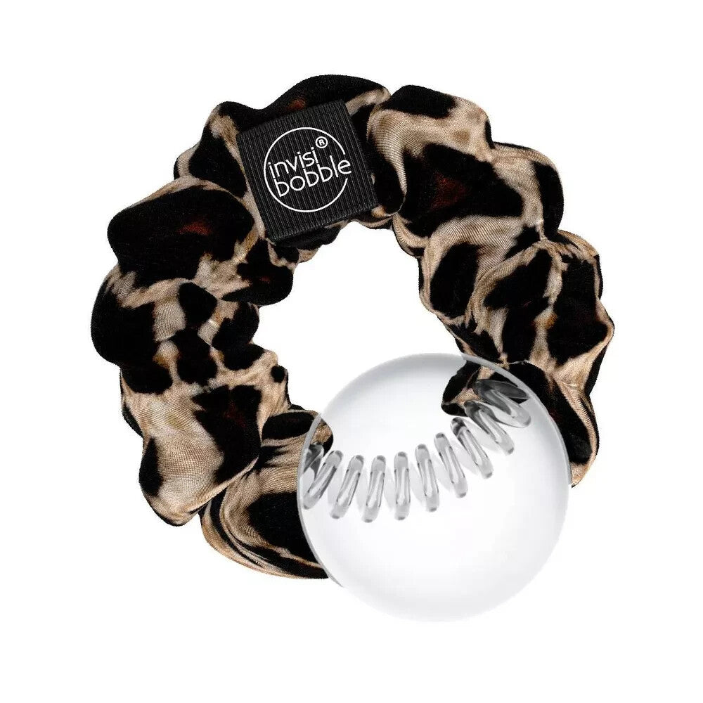 Lot of 2 Invisibobble Sprunchie Spiral Hair Ring - True Black & Purrfection 4Ct