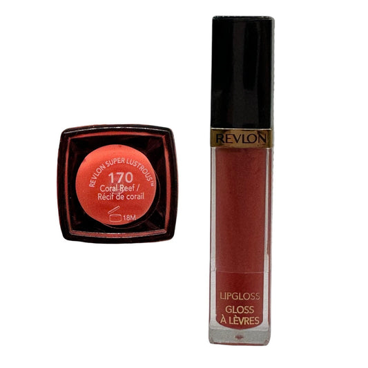 Revlon Super Lustrous Lipgloss 170 Coral Reef 0.2 Oz Factory SEALED RARE