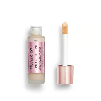 Makeup Revolution Conceal & Define Liquid Foundation F6.5 - 23Ml Brand New!