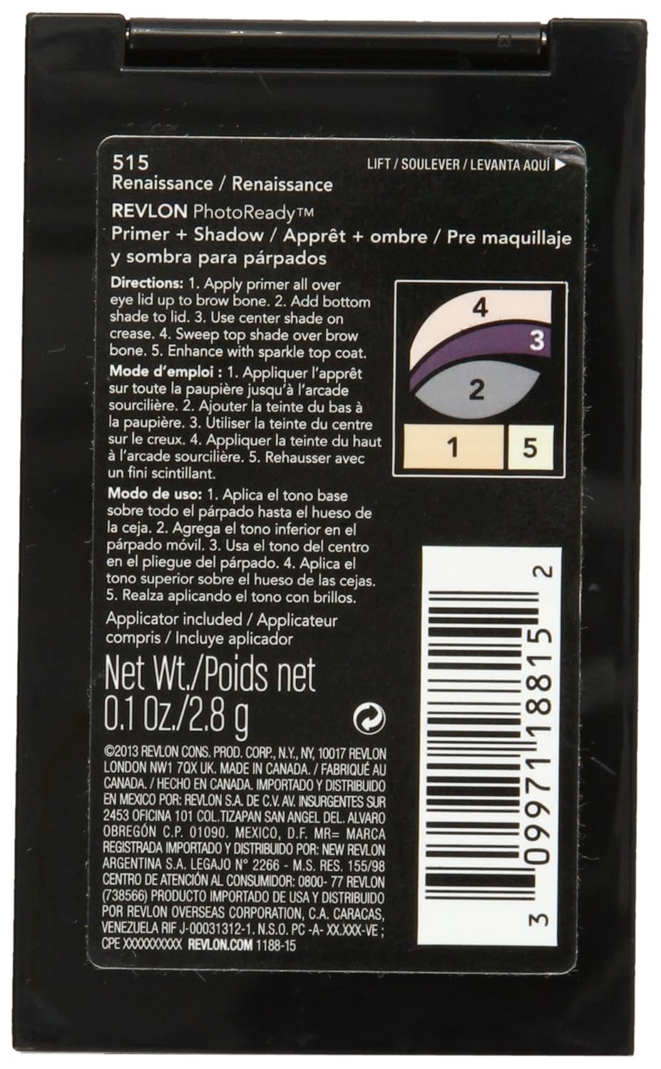 Revlon Photoready Primer plus Shadow, Renaissance, 0.1 Ounce