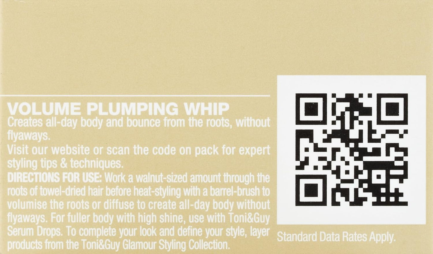 Toni&Guy Glamour Volume Plumping Whip, 2.82 Fluid Ounce