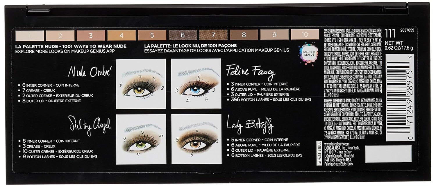 L’Oréal Paris Colour Riche La Palette Eyeshadow, Nude [111] 0.62 Oz