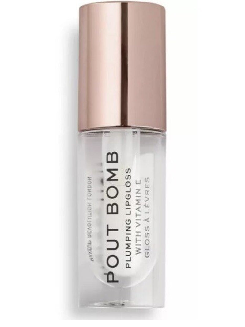 Revolution Makeup Pout Bomb Plumping Lipgloss with Vitamin E 0.15 Oz Travel Size