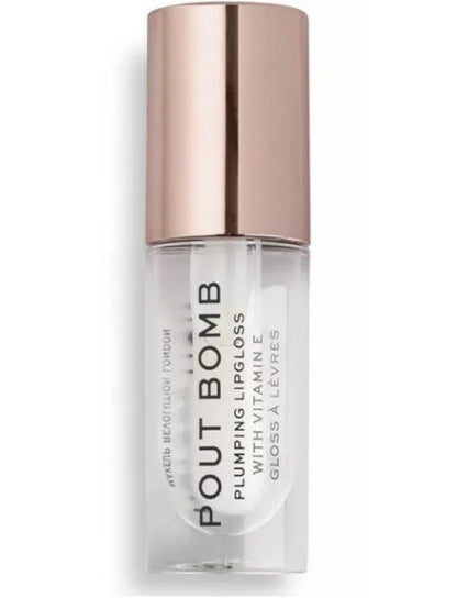 Revolution Makeup Pout Bomb Plumping Lipgloss with Vitamin E 0.15 Oz Travel Size