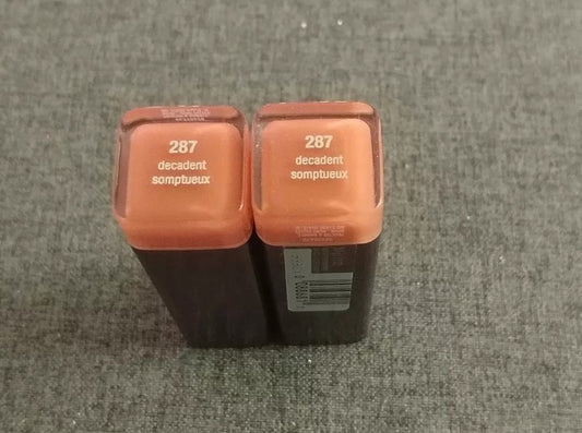 COVERGIRL LIPSTICK PERFECTION 287 DECADENT NEW SEALED PACK of 2