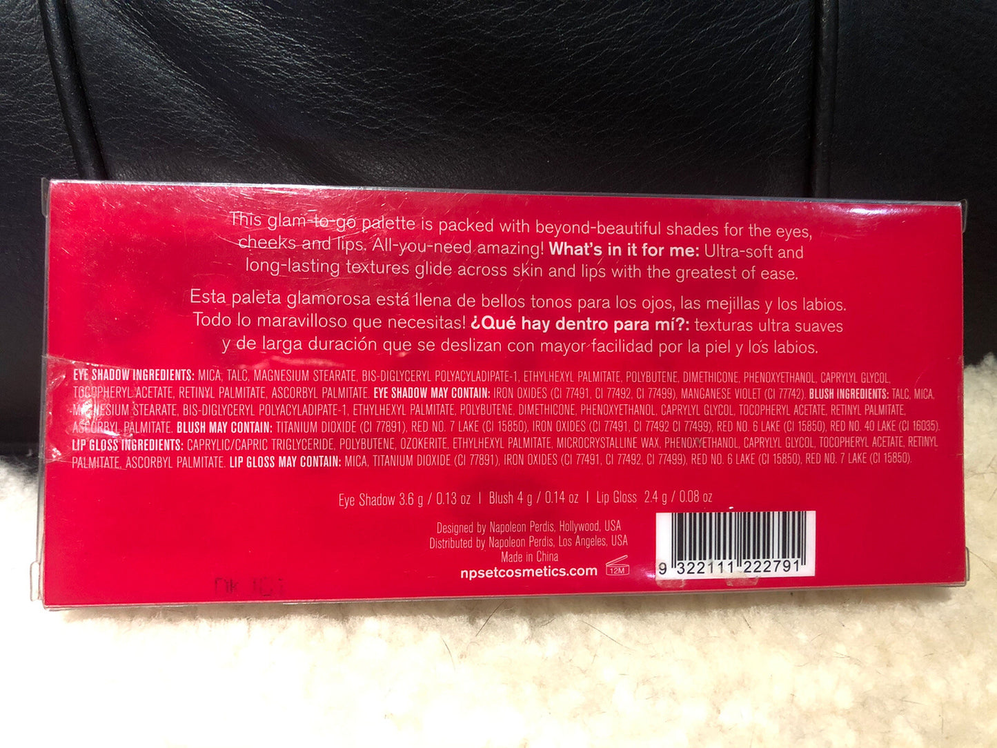 NEW Napoleon Perdis NP Set, Red Carpet Set, Eyeshadow, Blush, Lip Gloss Palette