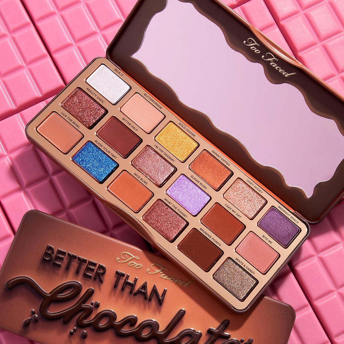 Better than Chocolate Eyeshadow Makeup Palette | High Pigment, Shimmer + Matte, 0.7 Ounce