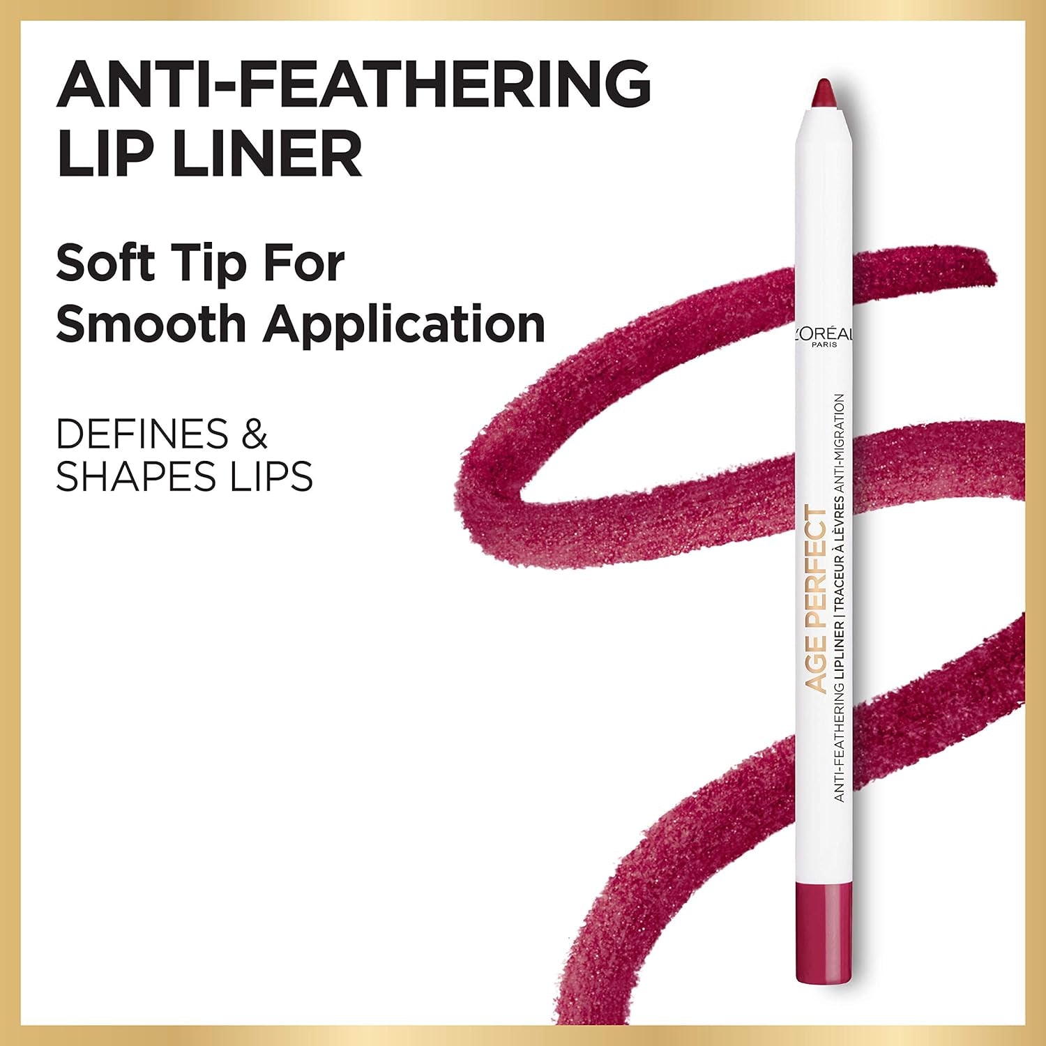 L’Oréal Paris Age Perfect Anti-Feathering Lip Liner, Spiced Nude