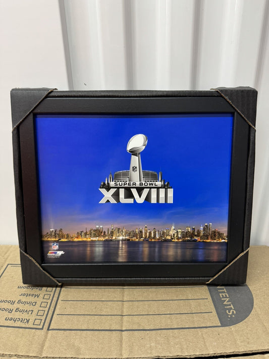 Super Bowl XLVIII 8 X 10” Framed Picture Photo Print Seahawks Broncos NYC NJ