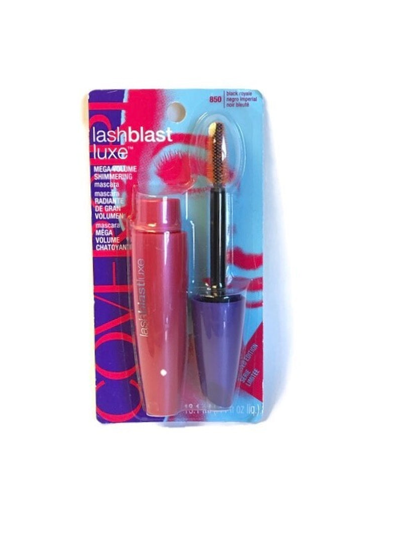 COVERGIRL Lashblast SHIMMERING MASCARA ~ BLACK ROYAL #850 ~ Mega Volume ~ NEW