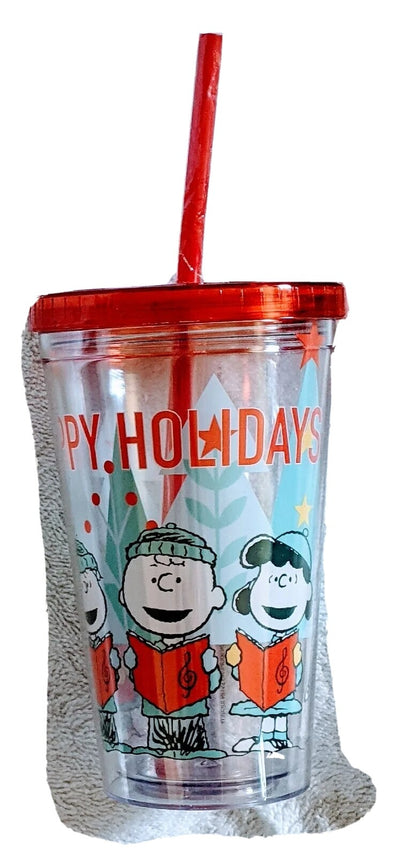 PEANUTS Happy Holiday Travel Cup 16 Oz