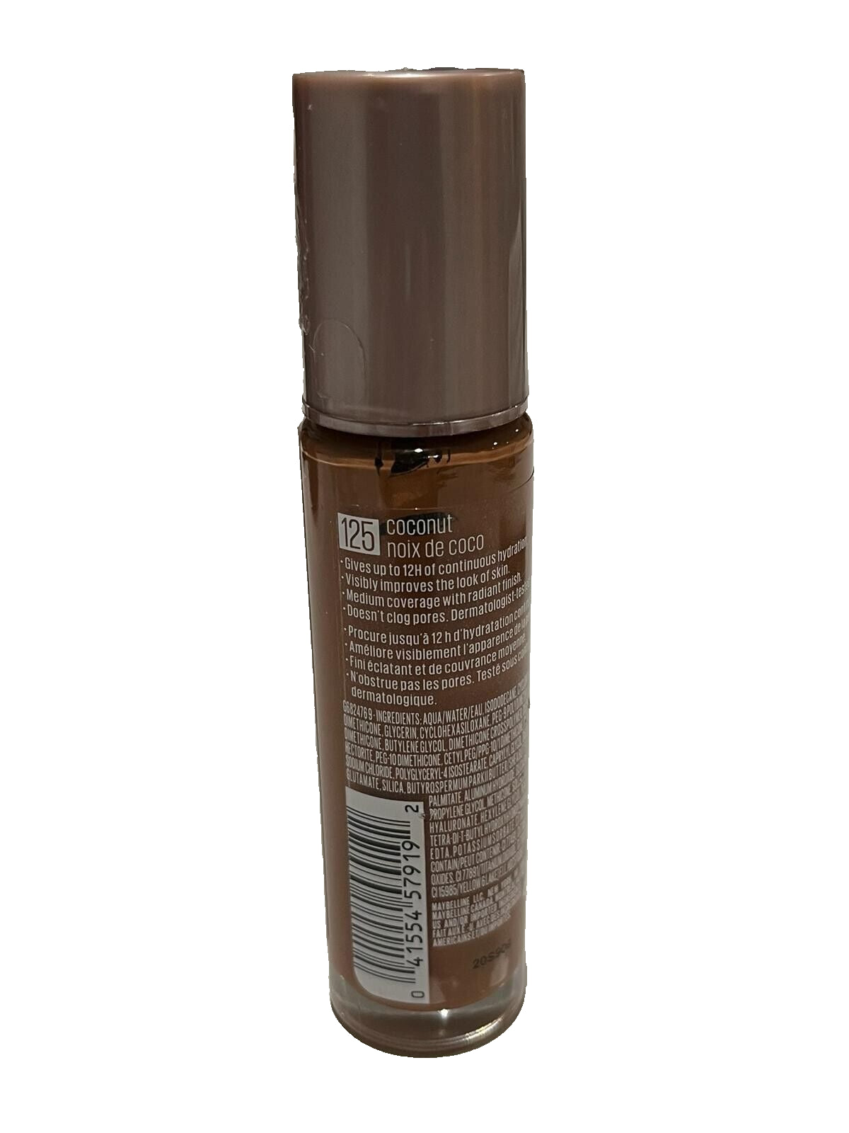 1 Piece Maybelline Dream Radiant Liquid Foundation #125 Coconut 1.0 Fl.Oz New