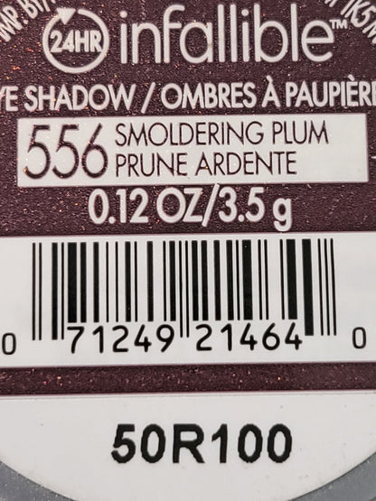 L'Oreal Paris Infallible 556 Smoldering Plum 24 Hour Eyeshadow Waterproof