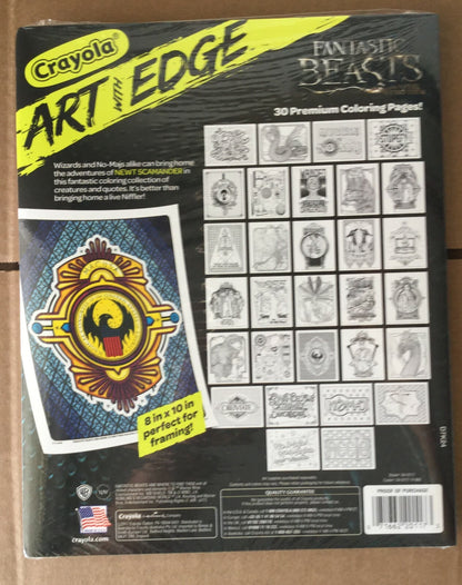 Crayola Art of Edge Fanastic Beasts Adult Coloring