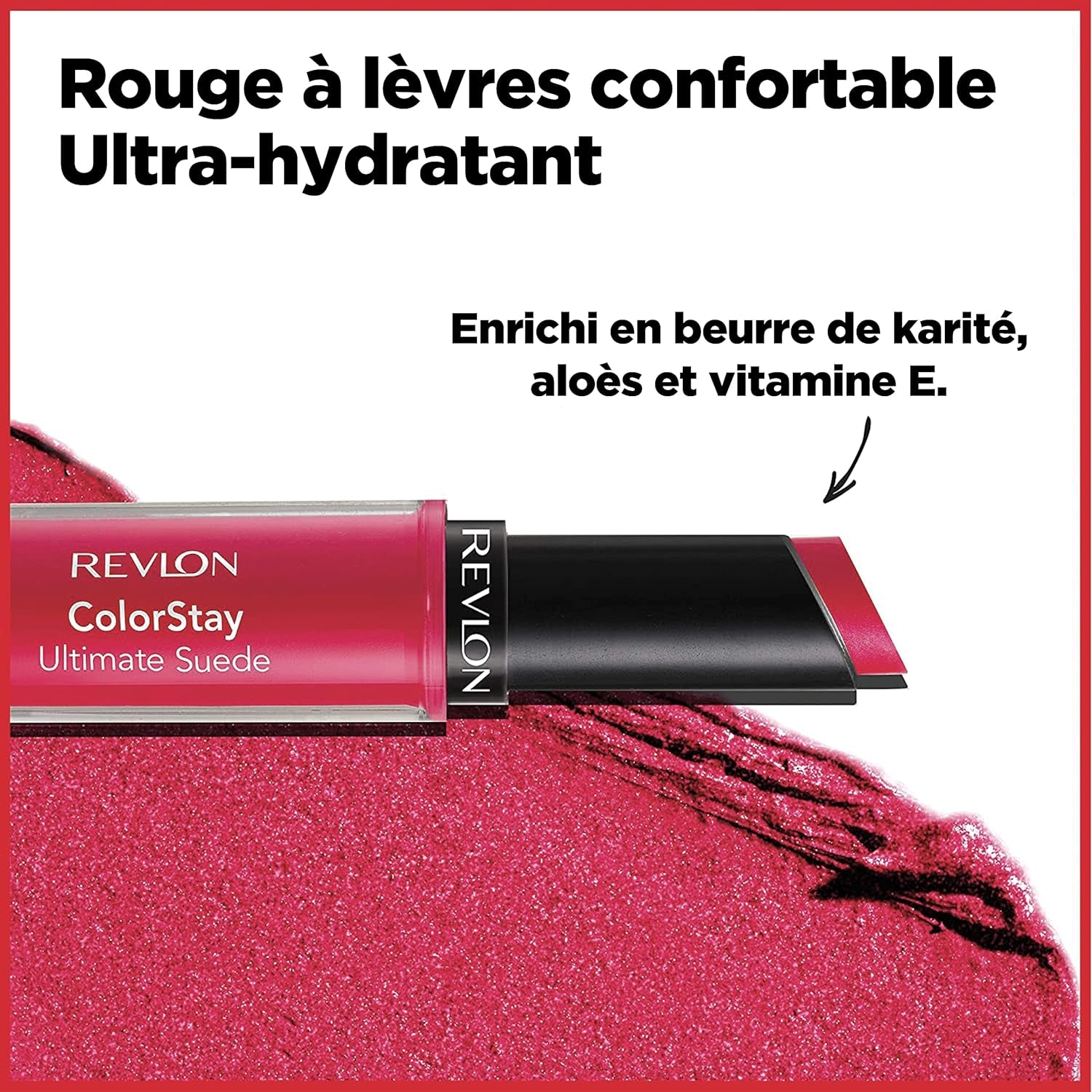 Colorstay Ultimate Suede Lipstick, Longwear Soft, Ultra-Hydrating High-Impact Lip Color, Formulated with Vitamin E, Wardrobe (047), 0.09 Oz