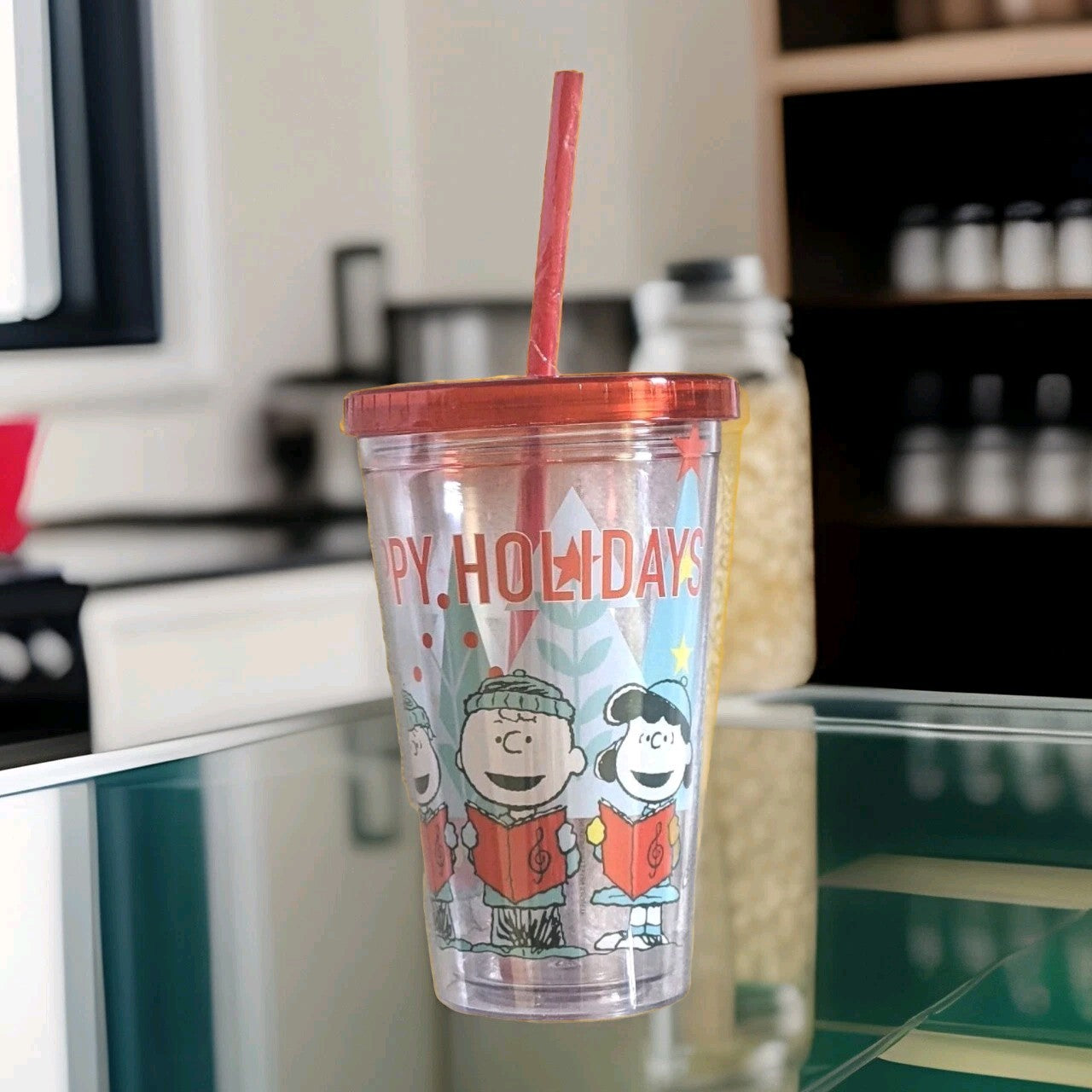 PEANUTS Happy Holiday Travel Cup 16 Oz