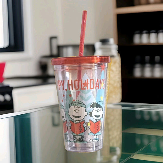 PEANUTS Happy Holiday Travel Cup 16 Oz