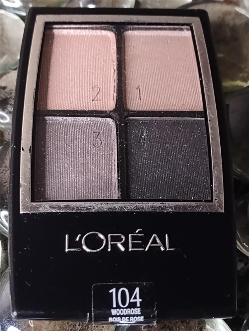 L'OREAL Wear Infinite EYESHADOW Quad ~ # 104 WOODROSE ~ NEW & DISCONTINUED