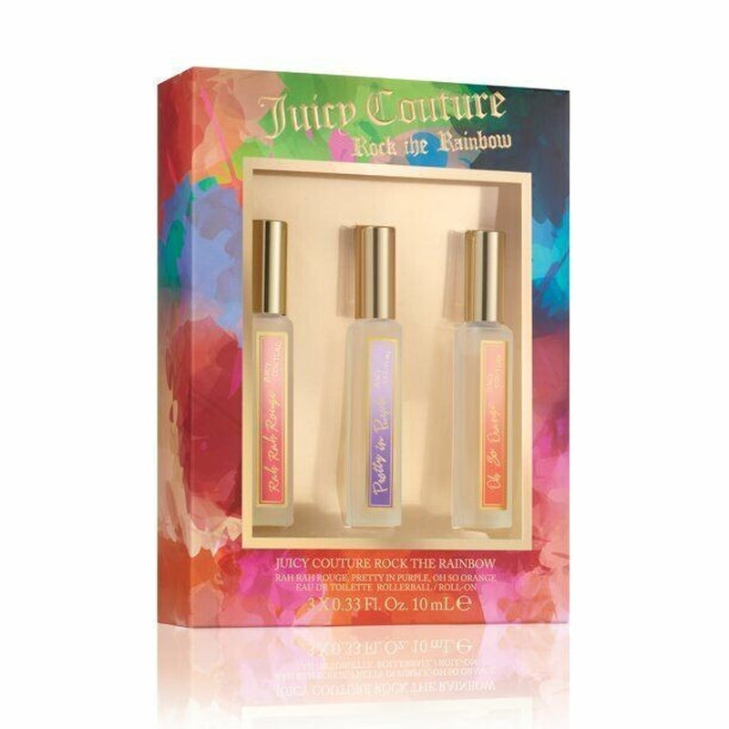 Juicy Couture Rock the Rainbow Perfume Rollerballs 3 Pc Gift Set