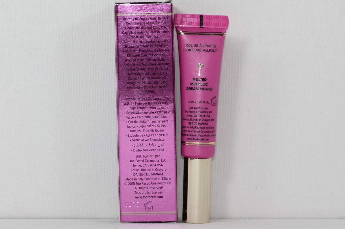 Too Faced Melted Metal Liquified Metallic Lipstick 12Ml/0.40Oz Dream House NIB