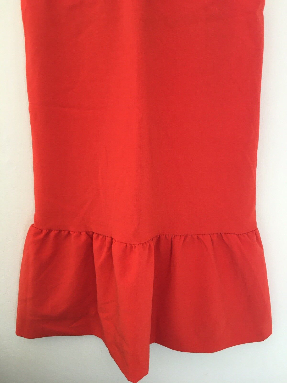 VICTORIA BECKHAM Target NWOT Womens Size XS Red Black Scallop Sleeveless Dress