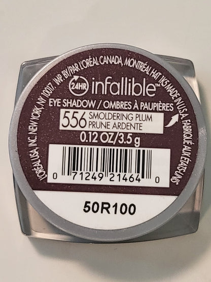 L'Oreal Paris Infallible 556 Smoldering Plum 24 Hour Eyeshadow Waterproof