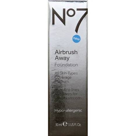 No7 Airbrush Away Foundation Deeply Beige 30 Ml / 1.0 Oz NEW