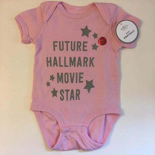 NWT FUTURE HALLMARK MOVIE STAR Infant One-Piece Romper Shirt 12-18 MONTHS Pink