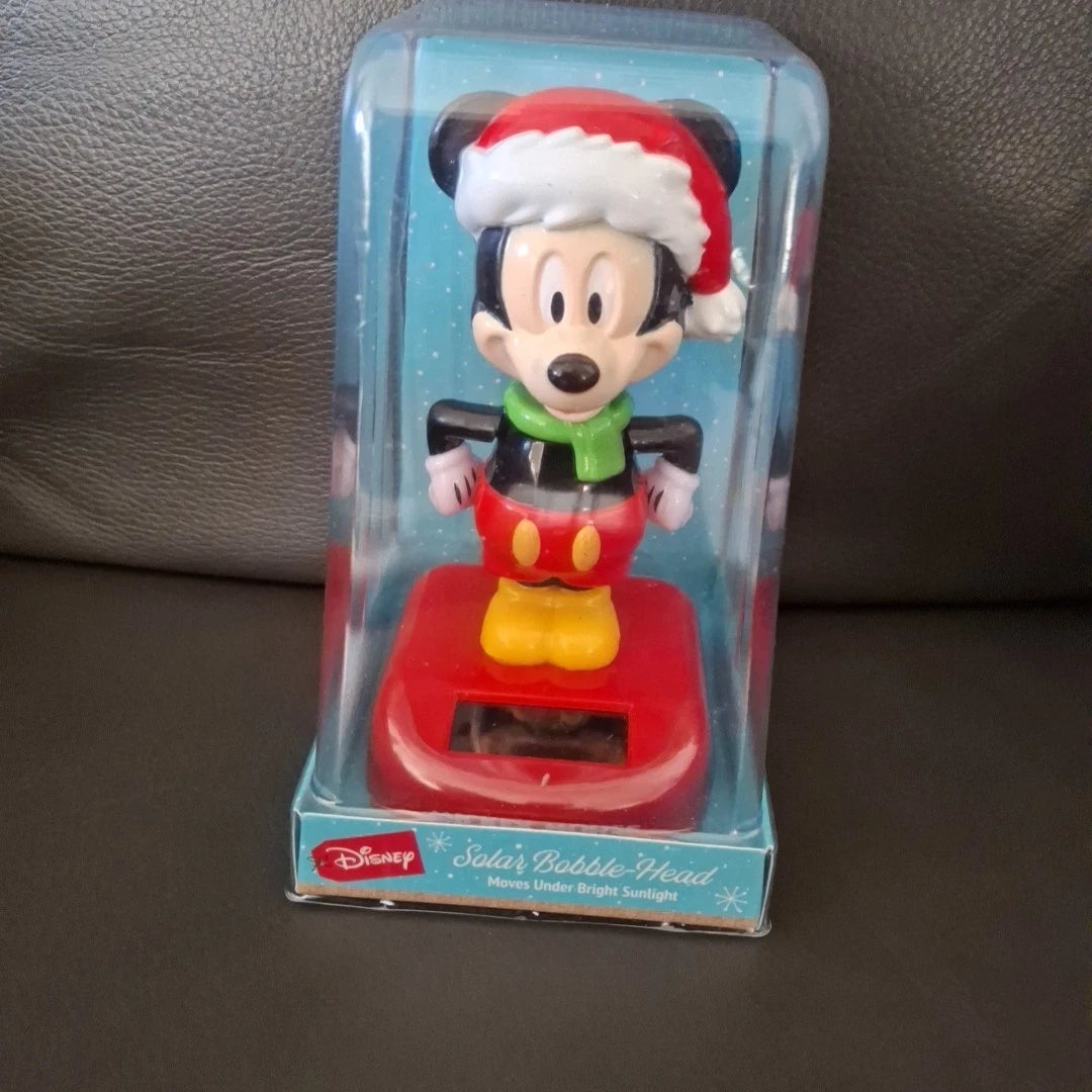 Disney Mickey Mouse Solar Bobble Head New 2024