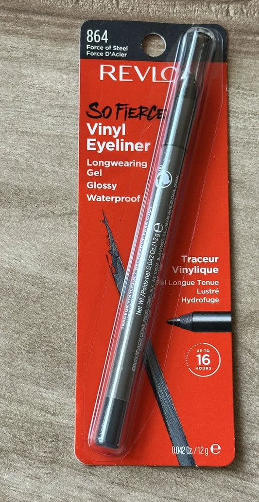Revlon so Fierce Vinyl Eyeliner 864 Force of Steel Waterproof Longwearing Gel