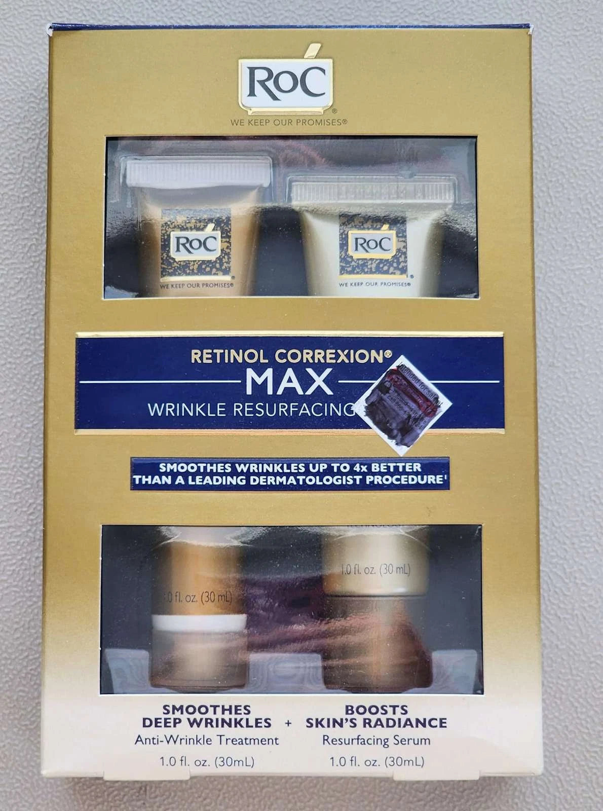 RoC MAX Retinol Correction Wrinkle Resurfacing Anti-Aging Skin Care System